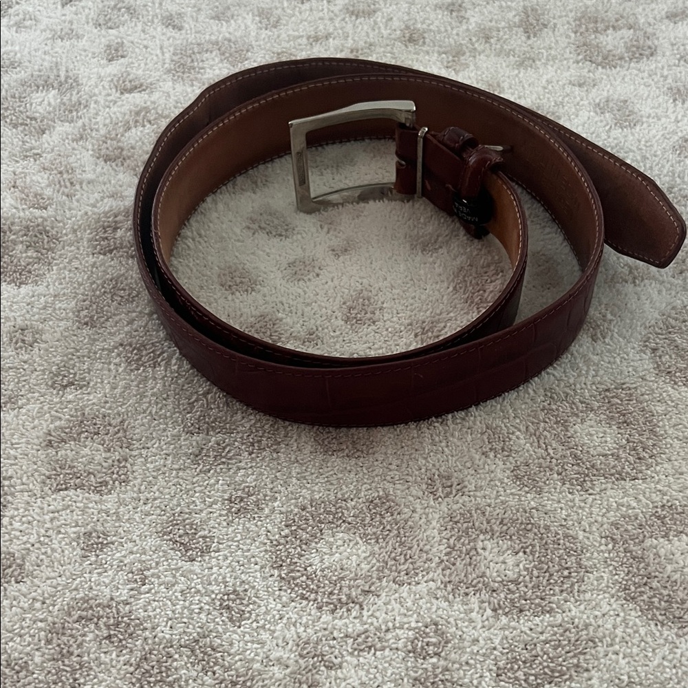 Italian Made Gator Skin Belt 42